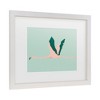 Trademark Fine Art - Annie Warren  Sherbet Flamingos I Matted Framed Art - 3 of 4