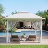 11x11 Pop Up Instant Gazebo Tent for Backyard, Pop Up Gazebo With Mosquito Netting, Outdoor Canopy Gazebos Waterproof With Portable Carrying Bag - 3 of 4