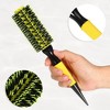 Unique Bargains Nylon Bristle Pins Round Hair Brush Yellow 10.04"x2.17" 1 Pc - 4 of 4