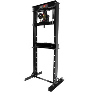 12 Ton Hydraulic Press, Adjustable H-Frame Garage Floor Shop Bearing Press, Adjustable Working Table Height - 1 of 4