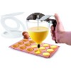 Silikomart Chocolate and Batter Dispenser Funnel with Base and 3 Assorted Tips, 28 Oz - 3 of 4