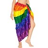 HAPPY BAY Women's Beachwear Sarong Coverups Bikini Skirt Cover Up Summer Wraps Bathing suit Swimwear Beach Wrap Skirts for Women One Size Rainbow - 2 of 4