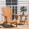 Decksplore Adirondack Chair Teak Wood Waterproof Outdoor Furniture for Garden, Poolside & Patio - 3 of 4