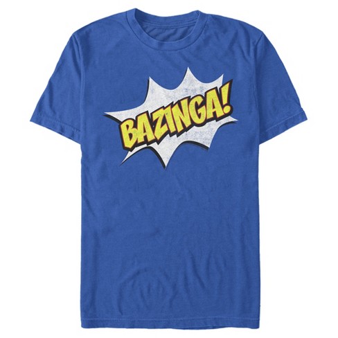 Sui roestvrij Luchtvaart Men's The Big Bang Theory Bazinga Comic Strip Bubble T-shirt : Target
