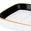 Derby Soap Dish Black/White - Allure Home Creations - 2 of 3