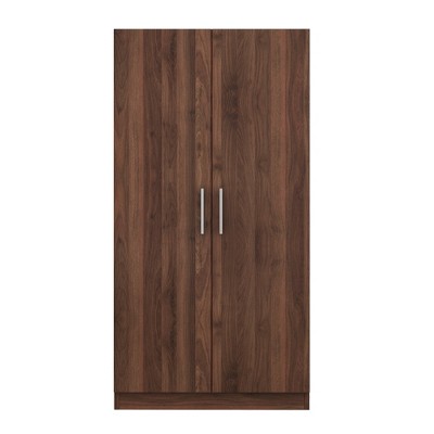 TIRAMISUBEST 2-Door Mobile Wardrobe with Mirror, Locking Wheels & 3 Adjustable Shelves?
