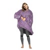Catalonia Women's Blanket Hoodie Sweatshirt, Cozy Comfortable Fluffy Soft Fleece Lounging Pullover, Warm Fleece Hooded with Pockets Gift for Adult - 3 of 4