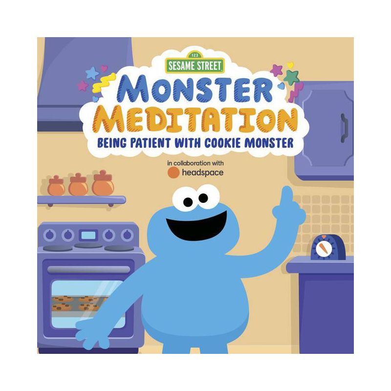 Being Patient with Cookie Monster: Sesame Street Monster Meditation in Collaboration with Headspace - by  Random House (Board Book), 1 of 2