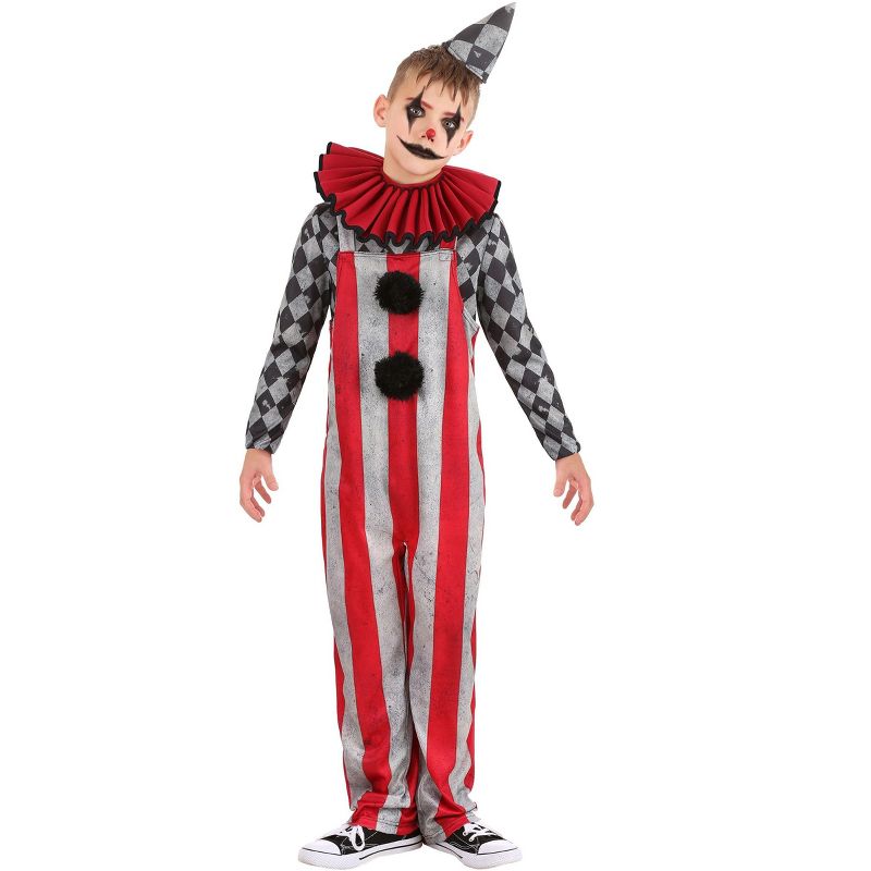 HalloweenCostumes.com Boy's Wicked Circus Clown Costume, 1 of 4