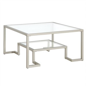Satin Nickel Square Coffee Table - Henn&Hart - 1 of 4