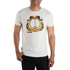 Garfield Classic Cartoon Character White Short Sleeve Tee - 1 of 2