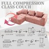 CAVINAS Modern Modular L-Shaped Sofa with Chaise Longue, 98.42-inch Loveseat Sofa with Small Side Pockets, Couches for Living Room - 4 of 4