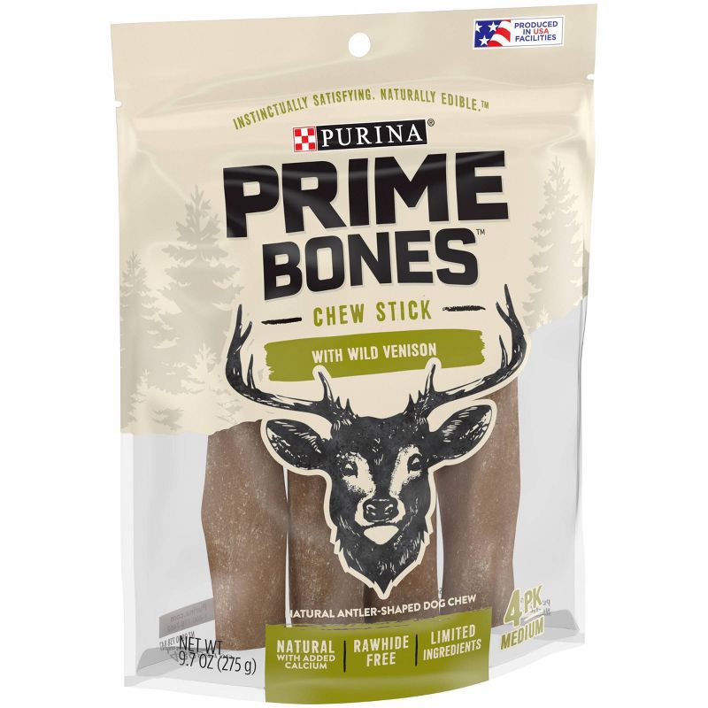 Prime Bones Antler Venison Chewy Dog Treat - M, 5 of 10