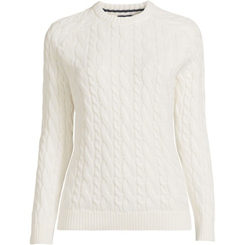 Lands end drifter cable sweater hotsell