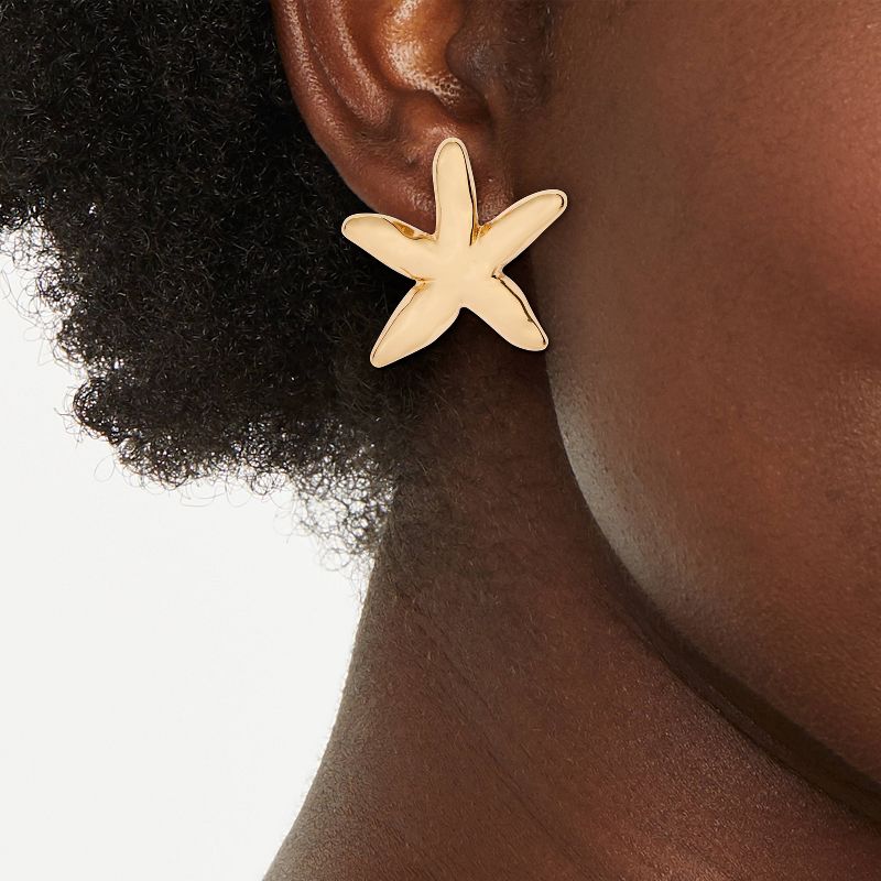 Starfish Post Earrings - A New Day&#8482; Gold, 3 of 5