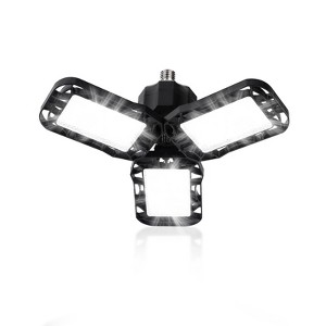 Warmiplanect's Garage Light 60W 6000K Color Temperature 3-Leaf Foldable Ac85-265V E26/27 LED Shop Light Suitable for Workshop - 1 of 4