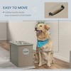 Resenkos Raised Pet Feeding Storage Station with 2 Stainless Steel Bowls Base for Large Dogs and Other Large Pets, Gra Gray - 4 of 4