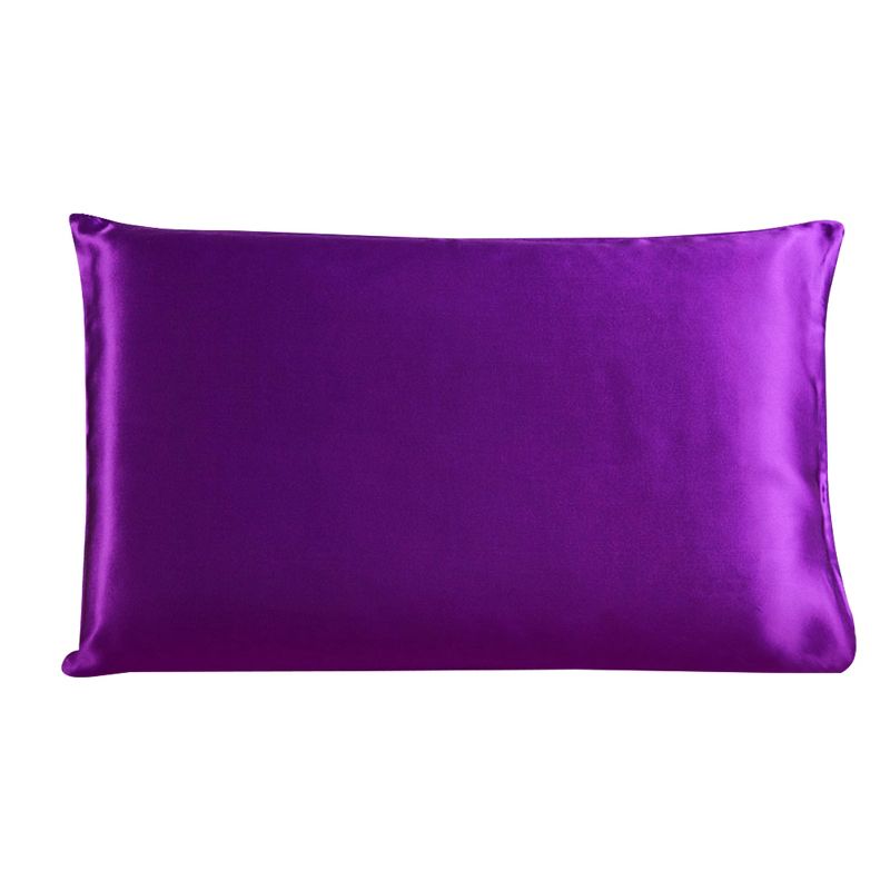 1 Pc 100% Mulberry Silk Fabric Pillow Case - PiccoCasa, 1 of 8