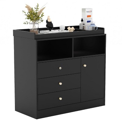 GAOMON Changing Table Dresser, Baby Classic Nursery Dresser with 3 Drawers & 2 Open Shelves,Diaper Changing Station for Children's Room
