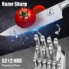 imarku, Japanese HC Stainless Steel 15 PCS Kitchen Knife Set With Block With Built-in Sharpener, Knife Block Set With Dotted Ergomomic Handle, White - 4 of 4