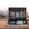 Cheer Collection 30-Piece Stainless Steel BBQ Grilling Utensil Set with Storage Case - 2 of 4