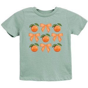 The Juniper Shop Coquette Oranges Chart Youth Short Sleeve Tee - M - Seafoam - 1 of 4