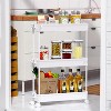 Boersma 3 Tier Bathroom Storage Organizer Laundry Room Utility Cart Mobile Shelving Unit, for Kitchen Office Bathroom Laundry Narrow Places - 2 of 4