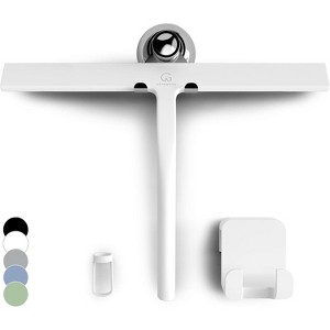 Shower Squeegee for Glass Doors, 11 Inch Silicone Window and Bathroom Cleaning Squeegee with Modern Design - 1 of 4