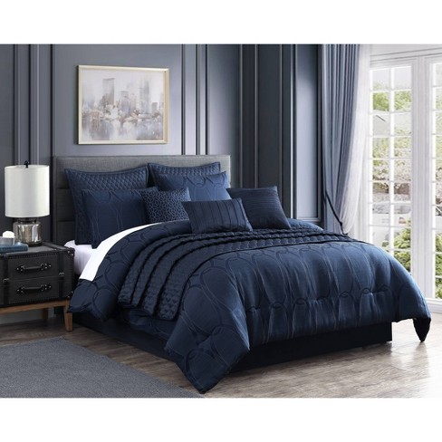 Navy blue hot sale bedding target