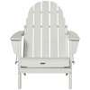 Outsunny Folding Adirondack Chair, Outdoor Fire Pit Seating HDPE Lounger Chair for Patio Deck and Lawn Furnitur - 4 of 4