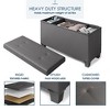 Nestl Storage Ottoman Bench with Storage Bins, Rectangular Storage Bench - 4 of 4