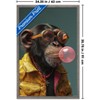 Trends International Ray Heere - Chimpanzee Blowing Bubble Framed Wall Poster Prints - 3 of 4
