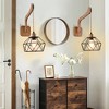 Bella Depot Farmhouse Wood Metal Wall Light - 4 of 4