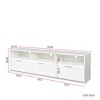 NicBex TV Stand for 80 Inch TV,TV Entertanment Center with 3 Open Storage Spaces and 3 Drawers,Modern TV Console Table for Living Room - 3 of 4