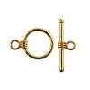John Bead Must Have Findings Metal Gold 11mm Toggle Clasps for Jewelry Making Findings, 9 Pieces - 2 of 2