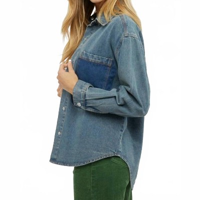 Women's Denim Shacket - DAVI & DANI