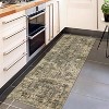 Runner Rug Washable Non-Slip Vintage Area Rug Hallway Bedroom Living Room Kitchen Soft Floor Runner Stain-Resistant Low Pile Laundry Room - 2 of 4