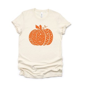 Simply Sage Market Women's Heart Pumpkin Short Sleeve Graphic Tee - 1 of 4