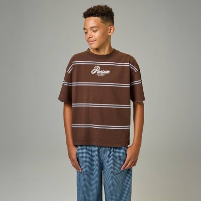 Pacsun Kids Boys' Short Sleeve Oversized Striped Graphic T-Shirt ...