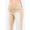 Women's V-cut Ruched Mid Flare Pants - American Bazi - 4 of 4