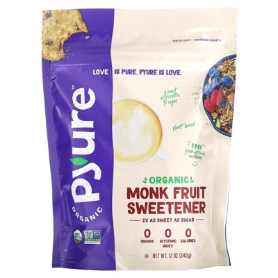 Pyure Organic Monk Fruit Sweetener, 12 oz (340 g)