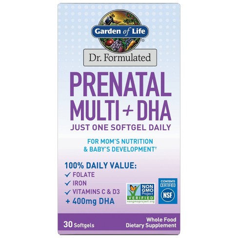 Garden Of Life Dr. Formulated Prenatal Multi Dha Softgels 30ct