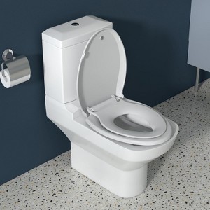 Toddler Potty Training Seat Built-In, Quiet-Close Lid, Safe PP Material, Easy Installation & Release with Hardware - 1 of 4
