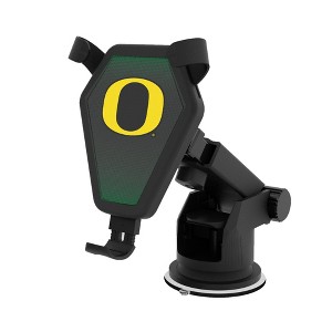 Keyscaper University of Oregon Ducks Linen 10-Watt Wireless Car Charger - 1 of 4