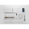 PAGED Wall Mounted Shower Head Rain Shower Head with Hand Shower, 12 Inch Shower Head and Tub Spout for Bathroom, Locker Room - 2 of 4