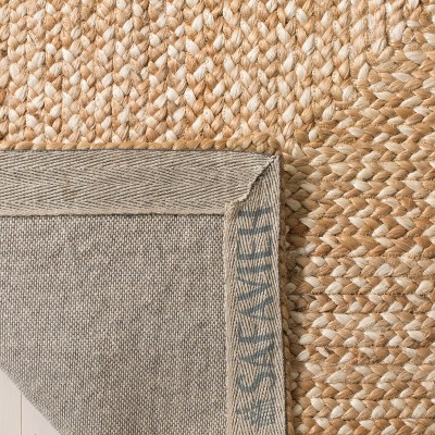 Ivory Flat Woven Handmade Jute Area Rug 4' x 6'