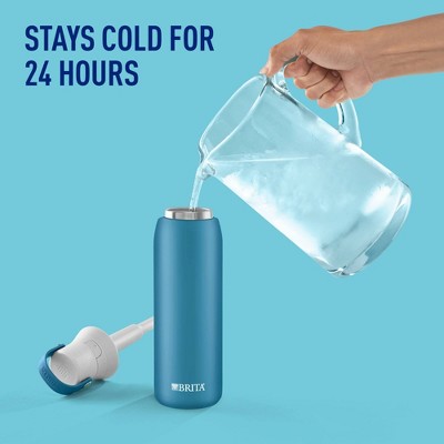 Blue 20oz Stainless Steel Insulated Water Bottle with Filtration