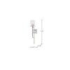 Nuvo Lighting Terrace 1 - Light Sconce in  Polished Nickel - 3 of 4