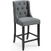 Modway Baronet Bar Upholstered Fabric, Counter Stools - Set of 2, Gray - 2 of 3