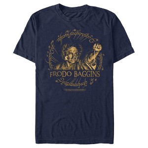 Men's Lord of the Rings Fellowship of the Ring Frodo Gold Ring T-Shirt - 1 of 4
